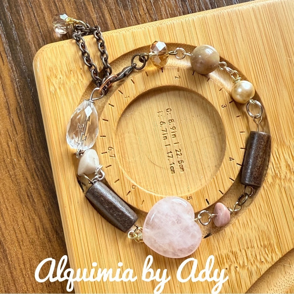 Alquimia Brown and Pink Bracelet